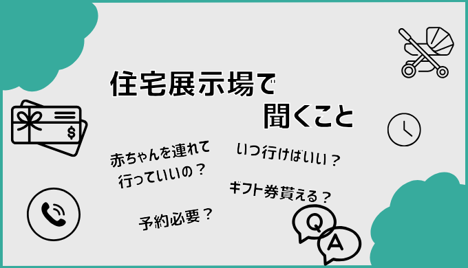 住宅展示場で聞くこと