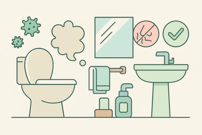 トイレと洗面所が一緒だと汚い?衛生面の不安と対策