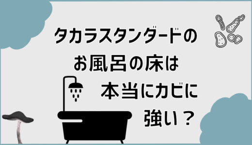 タカラスタンダードのお風呂の床は本当にカビに強い？