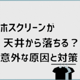 ホスクリーンが天井から落ちる？意外な原因と対策