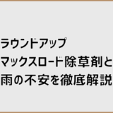 ラウンドアップマックスロード除草剤と雨の不安を徹底解説