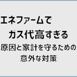 エネファームでガス代高すぎる原因と家計を守るための意外な対策