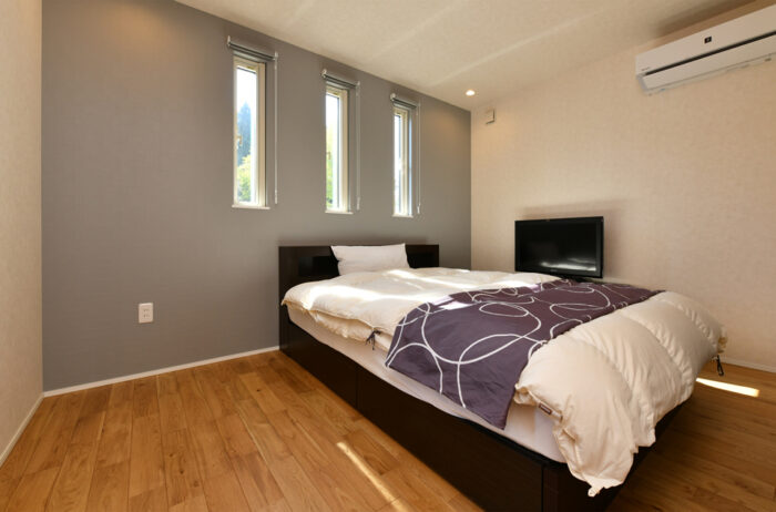 北側の窓だけのシンプル寝室プラン