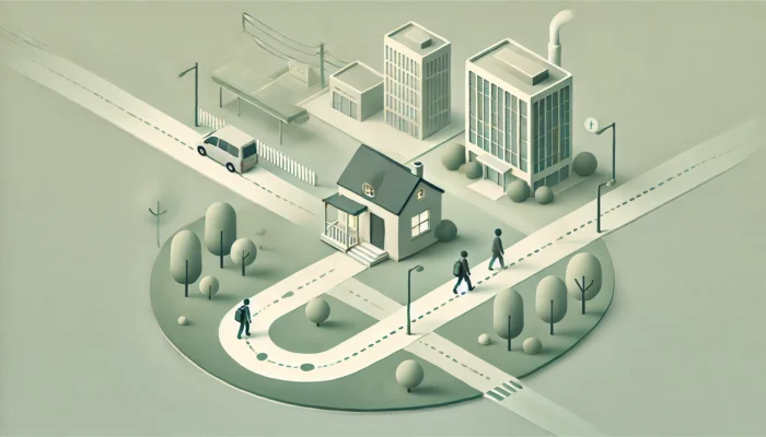 通勤における徒歩の許容範囲