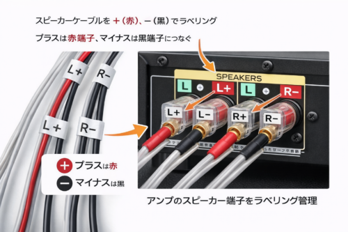 アンプとスピーカーの接続方法