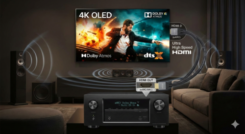 テレビとアンプの接続方法