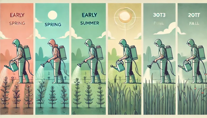 除草剤をいつまく選び方と使い方