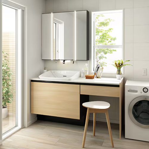 ハイバック洗面台のメリットと評価