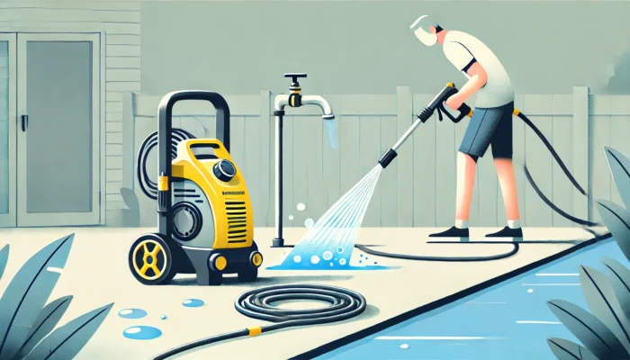 ケルヒャーの高圧洗浄機の息継ぎ原因と対処