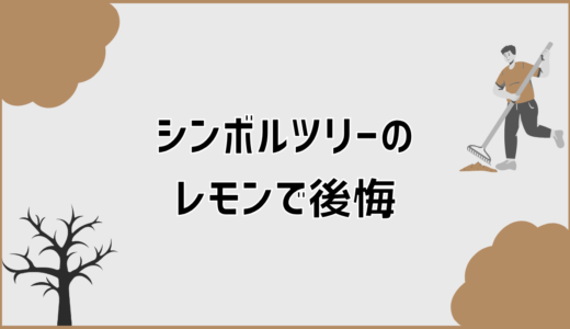 シンボルツリーのレモンの後悔は配置と管理で防げる理由