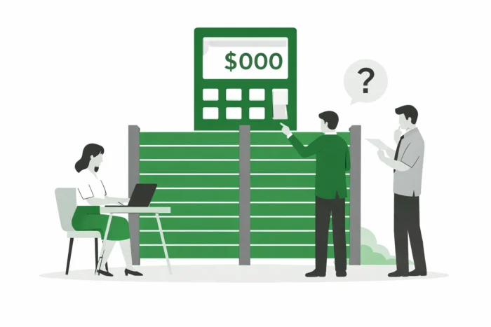 目隠しフェンスはいくらかかったのか