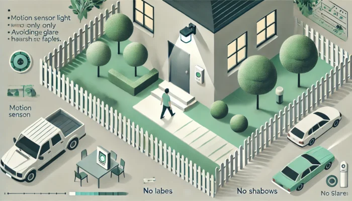 センサーライトの眩しい問題を防ぐ対策