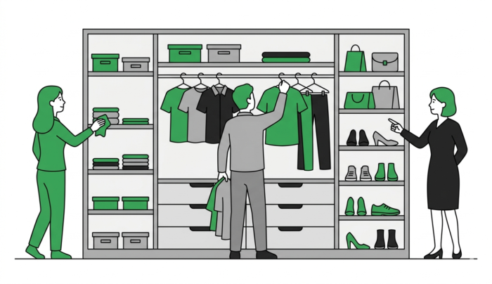 寝室のウォークインクローゼットの扉なしのメリットとデメリット