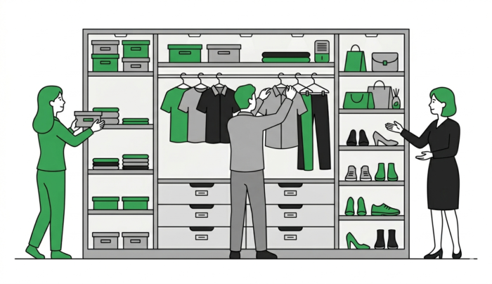 寝室のウォークインクローゼットの扉なしで後悔しないポイント