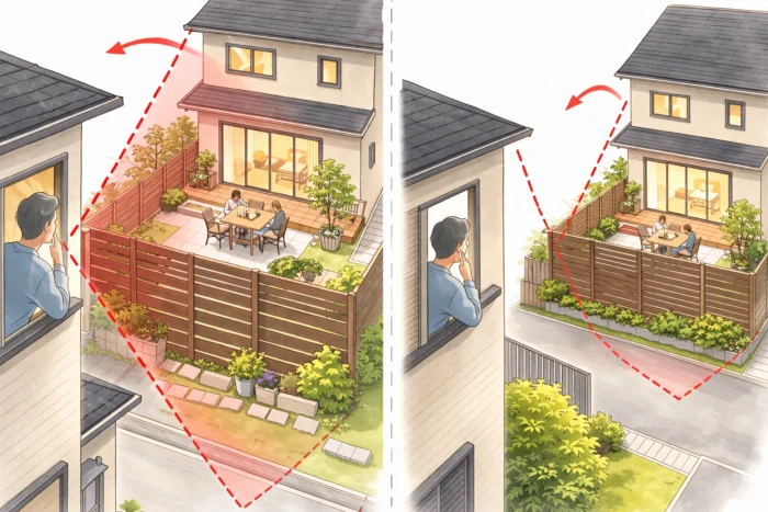 視線は角度で決まる