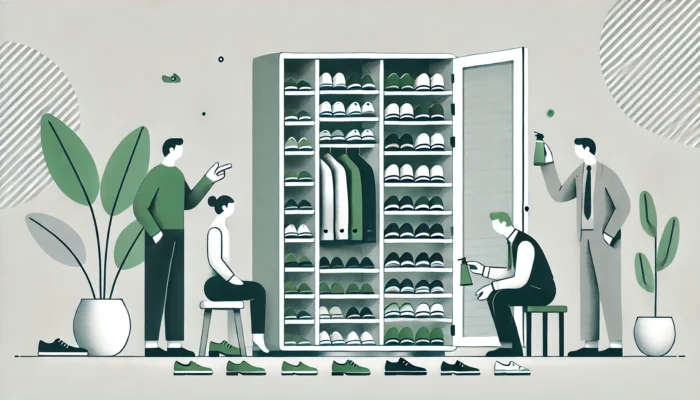 シューズクロークのドアなしと臭い対策