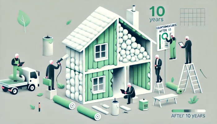 吹き付け断熱10年後の劣化対策