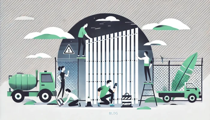 台風でフェンスが倒れるときの対応