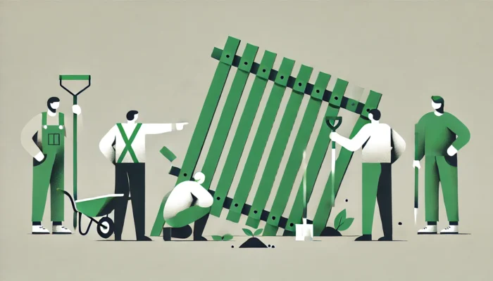 ウッドフェンスが倒れる原因と対処