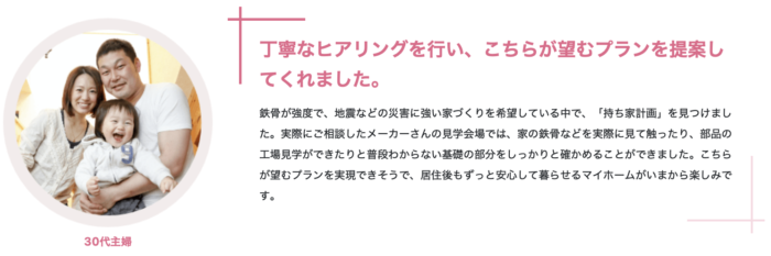 希望に沿ったプランを具体的に確認できる
