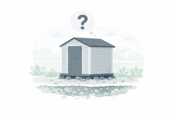 物置はこのまま置いて大丈夫？