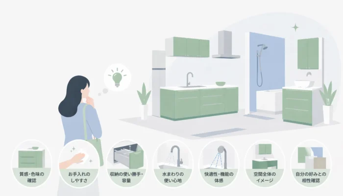 ショールーム、行ってみると気になることが変わりました