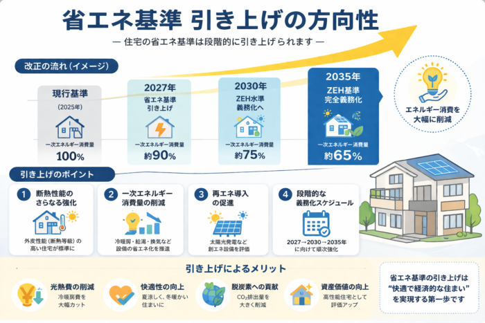 省エネ基準引き上げの方向性