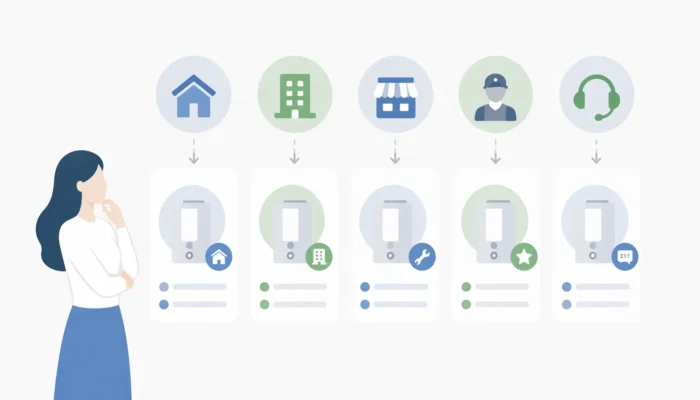 整理してみると向いている先が違った