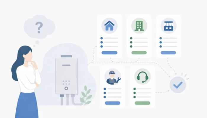 給湯器交換で迷ったので、まず相談先の違いを整理しました