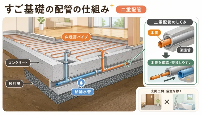すご基礎の配管の仕組みは？