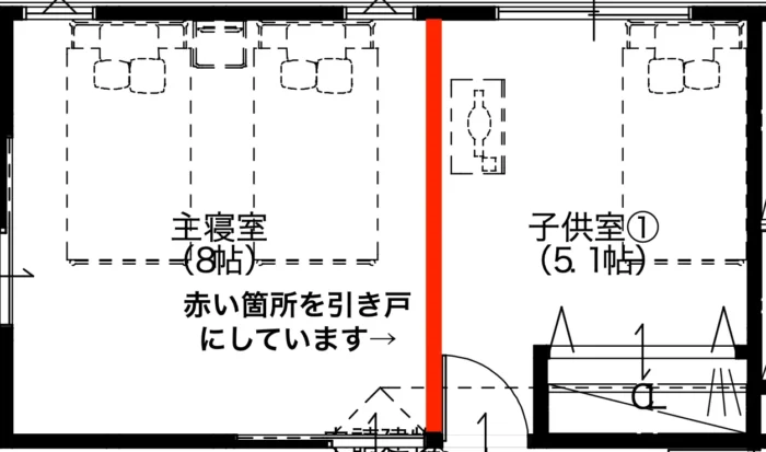 引き戸にして本当によかった