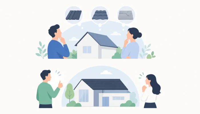 桧家住宅の屋根材を選ぶ前に