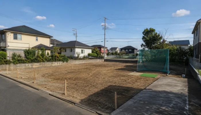 土地と周辺環境を現地で確認する