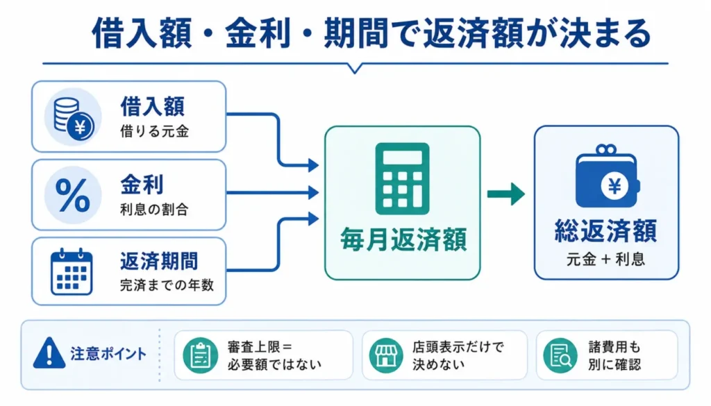 返済後に貯金できる月額から逆算する