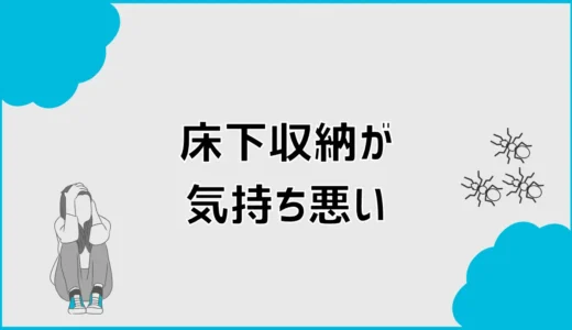 床下収納が気持ち悪い原因は？小さい虫と湿気の確認・対策