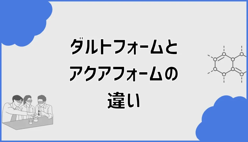 ダルトフォームとアクアフォームの違いは？熱伝導率・性能を比較