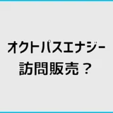 オクトパスエナジーの訪問販売は公式？代理店の見分け方を解説